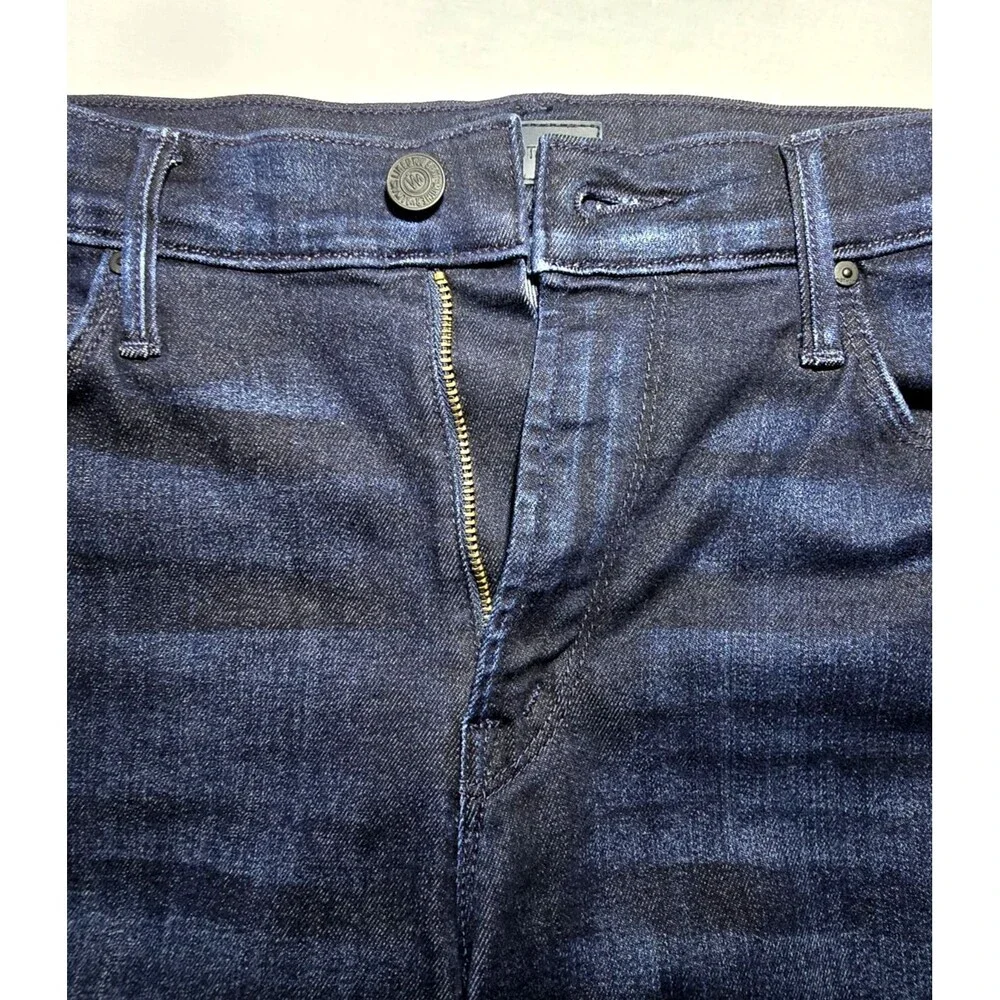 MOTHER The Mid Rise Dazzler Ankle Jeans Now Or Never 28 Stretch Straight Casual